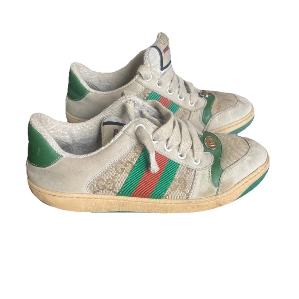 Gucci Girl’s Screener Low Top Sneakers Size 33 (US 2)